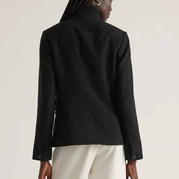 Quince Black Italian Wool Blazer - Picture 2 of 7